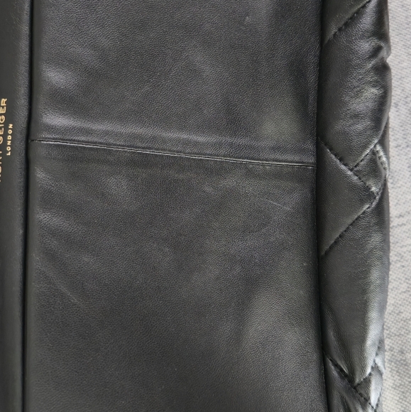 Kurt Geiger Black and Gold Quilted Shoulder Bag - Picture 11 of 14